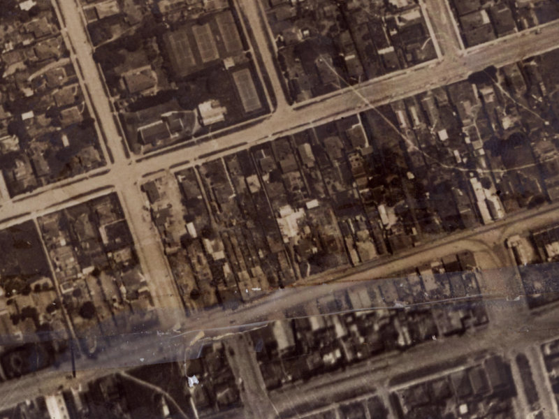 110 Brighton Mall from the air, 1925-1929