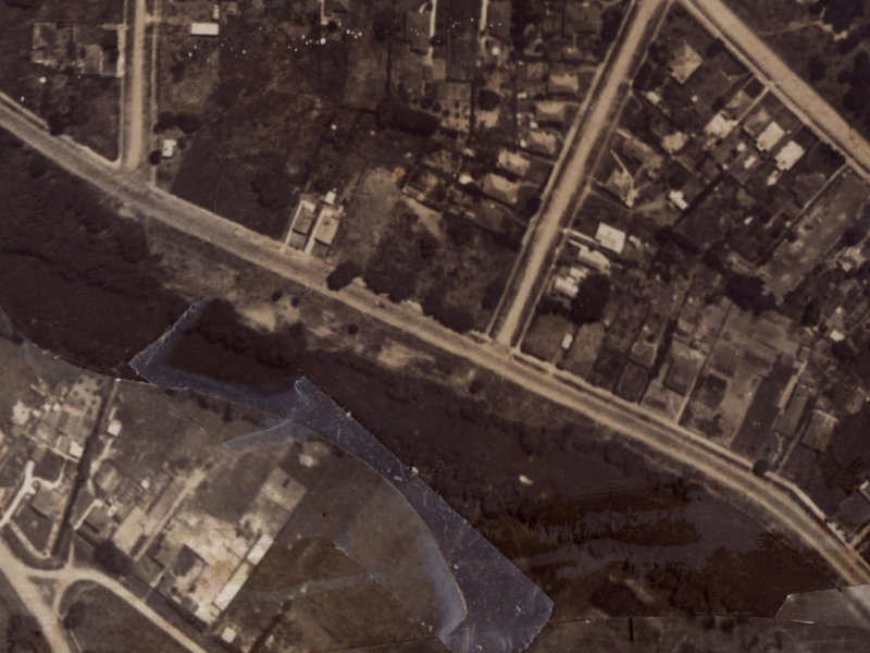 544 New Brighton Road from the air, 1925-1929