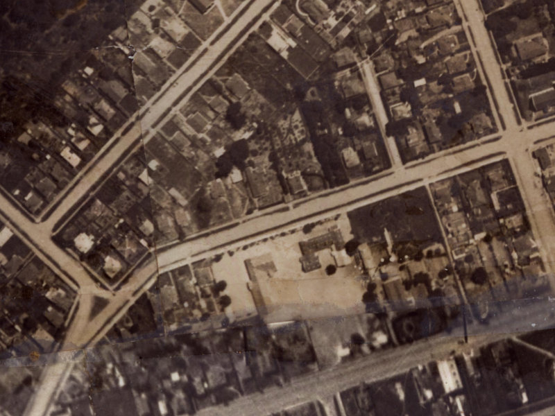 100 Hawke Street from the air, 1925-1929