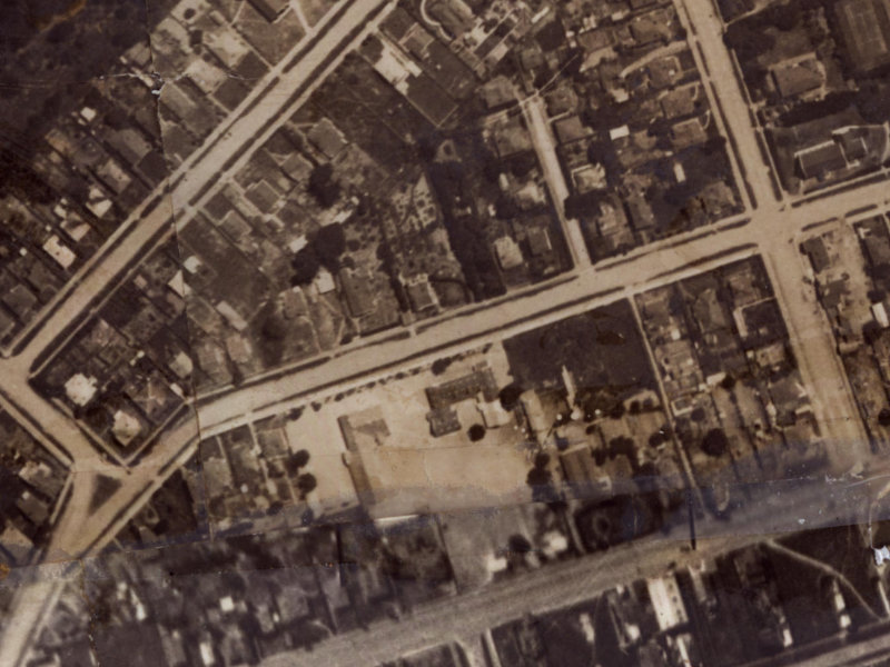 22 Pingao Lane from the air, 1925-1929