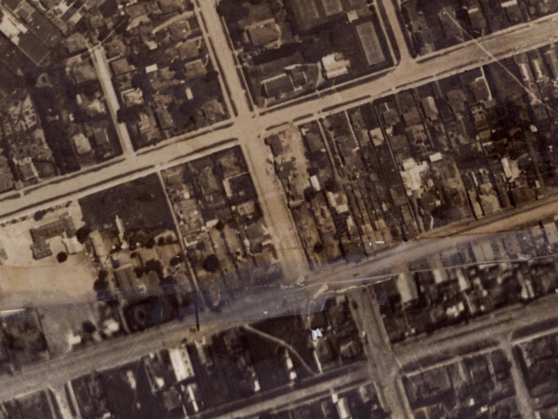 185 Shaw Avenue from the air, 1925-1929