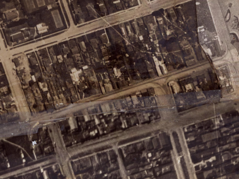 68-72 Brighton Mall from the air, 1925-1929