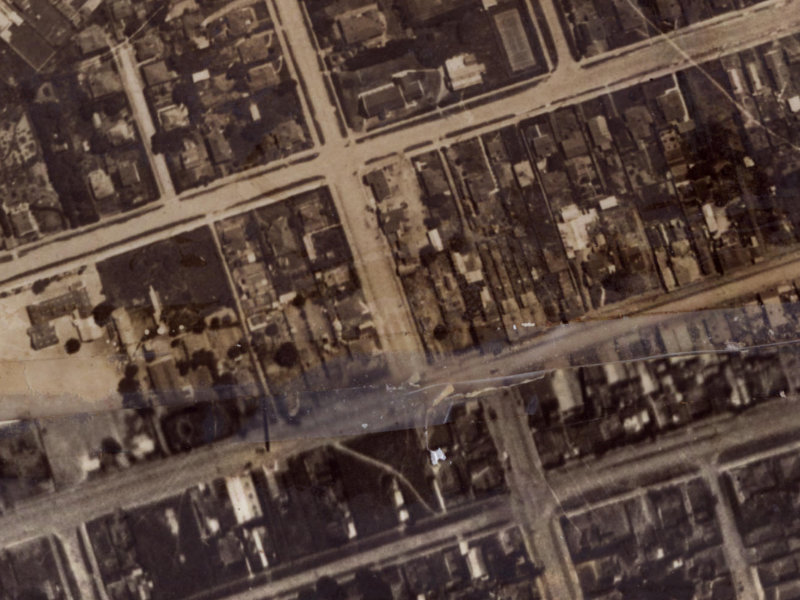 185B Shaw Avenue from the air, 1925-1929