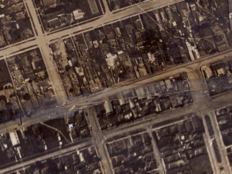 105-107 Brighton Mall from the air, 1925-1929