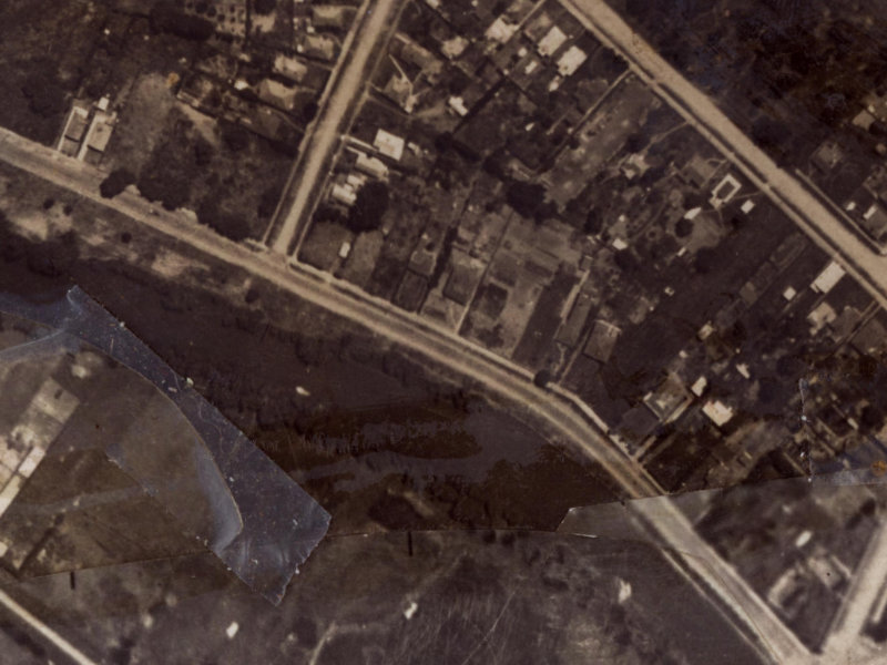 550-552 New Brighton Road from the air, 1925-1929