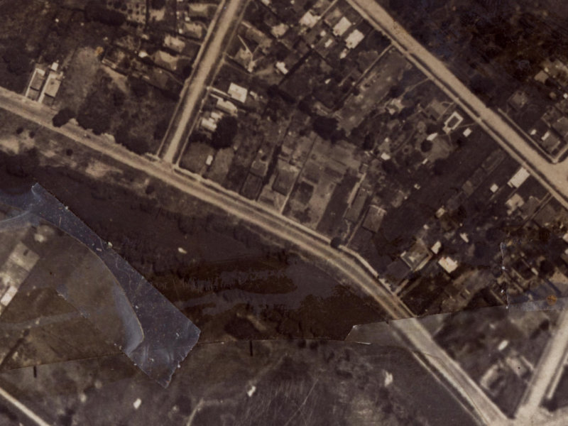 551 New Brighton Road from the air, 1925-1929