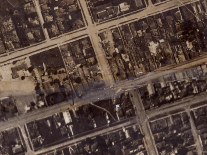 186 Shaw Avenue from the air, 1925-1929