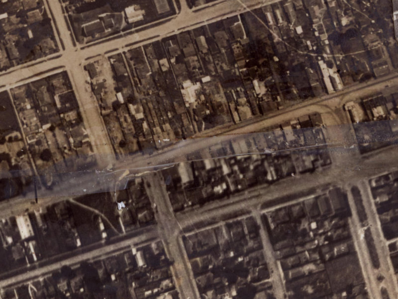 107 Brighton Mall from the air, 1925-1929