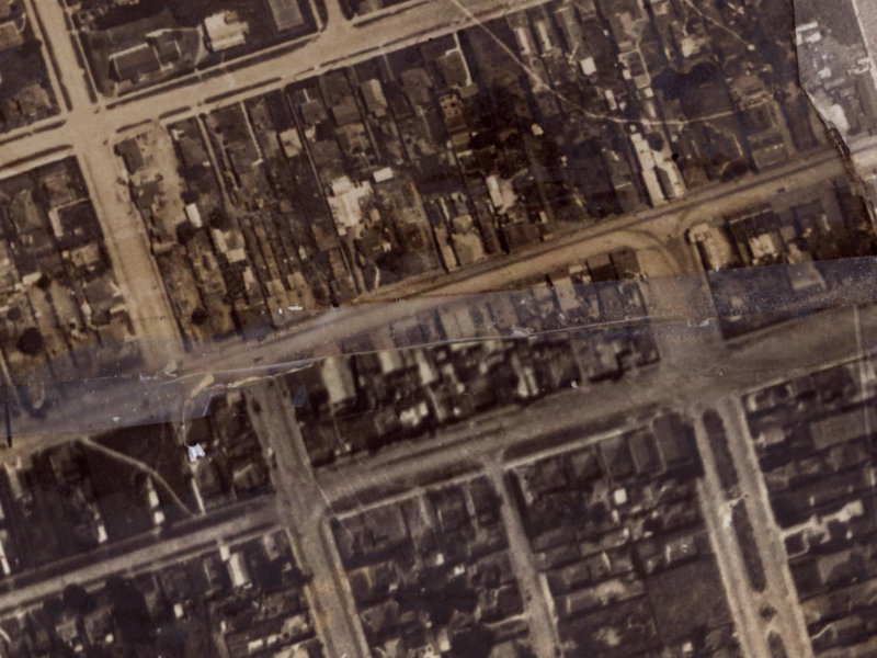 101 Brighton Mall from the air, 1925-1929