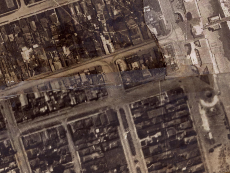 53 New Brighton Mall from the air, 1925-1929