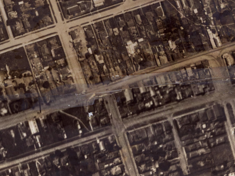 92 New Brighton Road from the air, 1925-1929