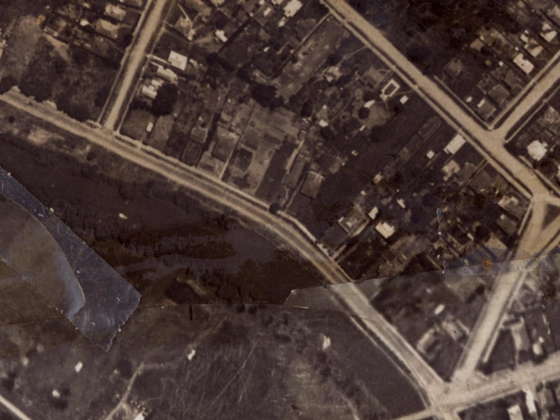 556 New Brighton Road from the air, 1925-1929
