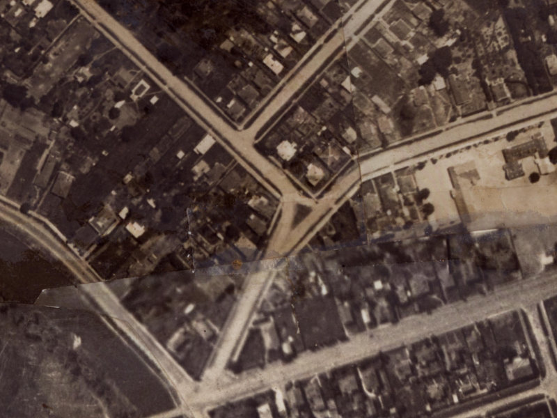 132 Hawke Street from the air, 1925-1929