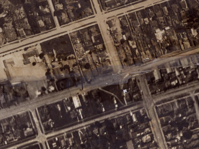 110 Seaview Road from the air, 1925-1929