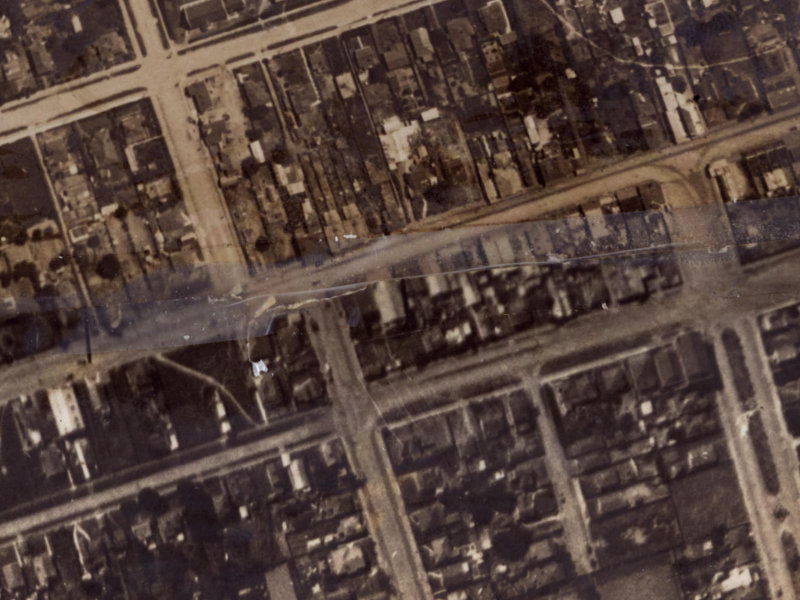 115 Brighton Mall from the air, 1925-1929