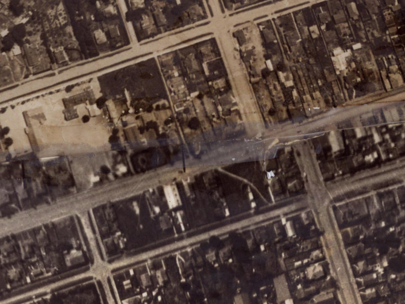 112 Seaview Road from the air, 1925-1929
