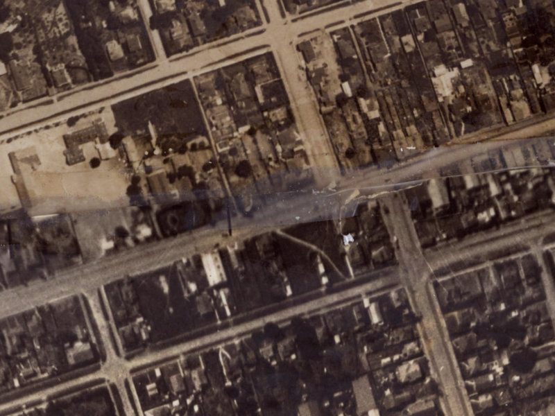 110-112 Seaview Road from the air, 1925-1929