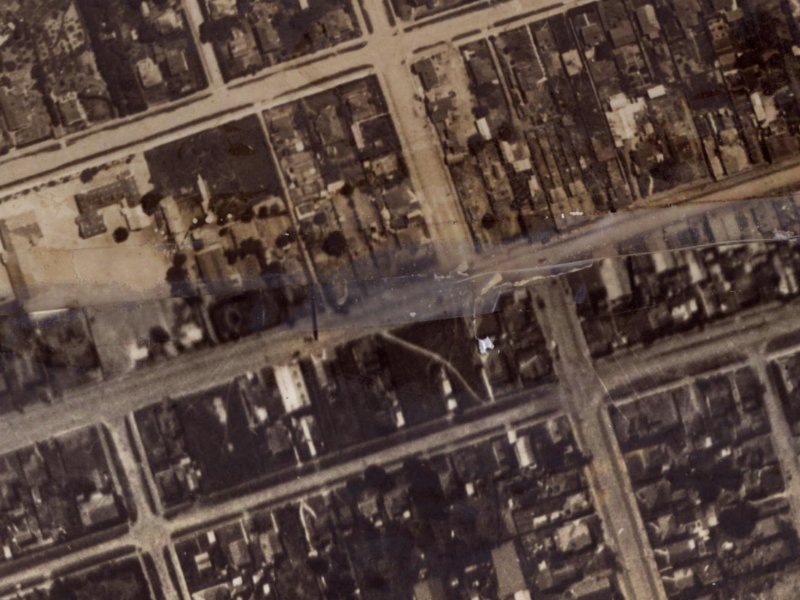 121 Seaview Road from the air, 1925-1929