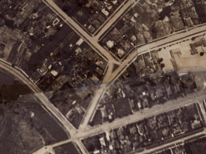 134 Hawke Street from the air, 1925-1929