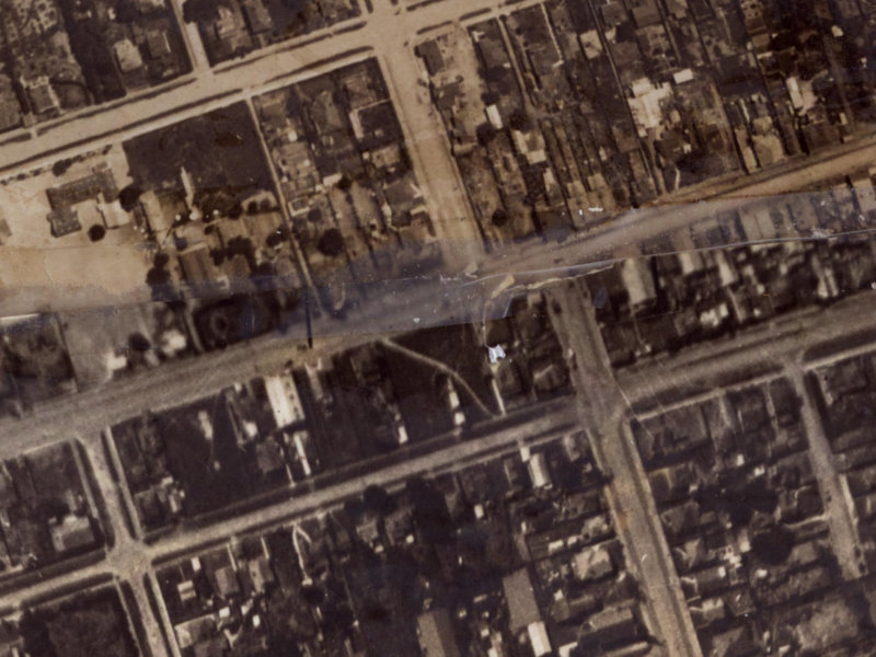 105 Seaview Road from the air, 1925-1929