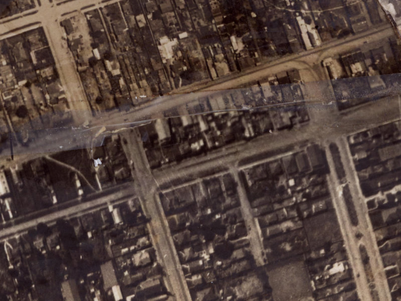 36 Beresford Street from the air, 1925-1929