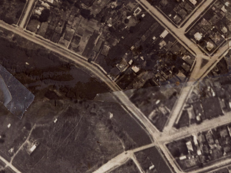 545–564 New Brighton Road from the air, 1925-1929
