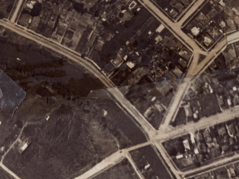 560 New Brighton Road from the air, 1925-1929