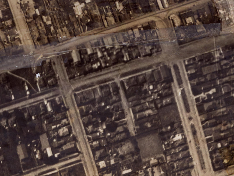 9 Mafeking Street from the air, 1925-1929