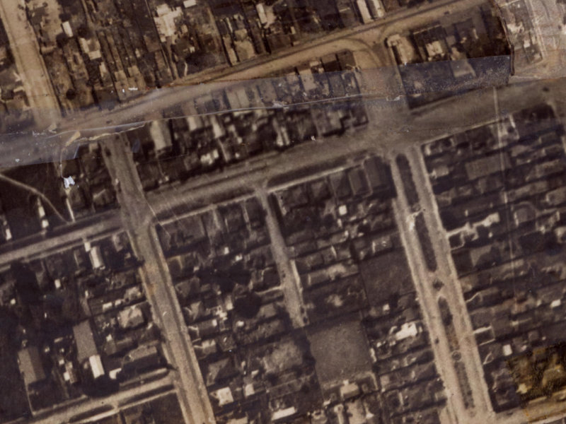 25 Beresford Street from the air, 1925-1929