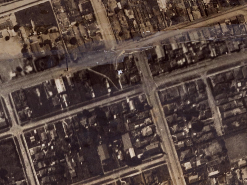 Beresford Street from the air, 1925-1929