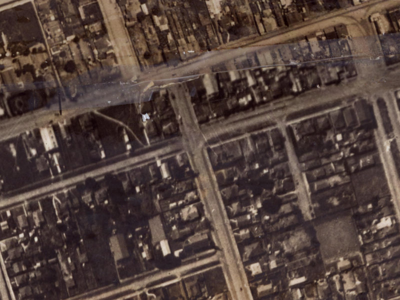50 Beresford Street from the air, 1925-1929