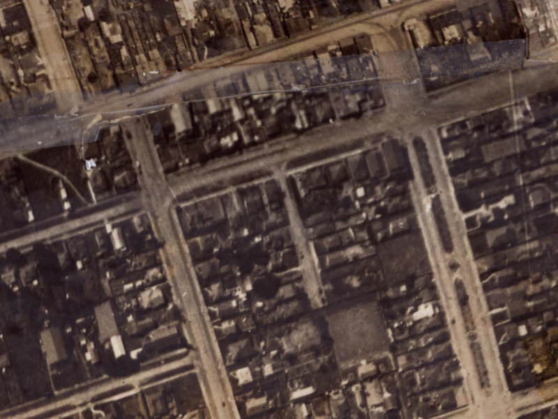 6 Mafeking Street from the air, 1925-1929
