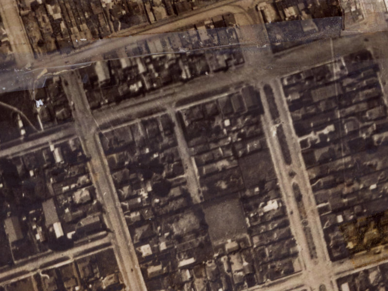 13 Mafeking Street from the air, 1925-1929