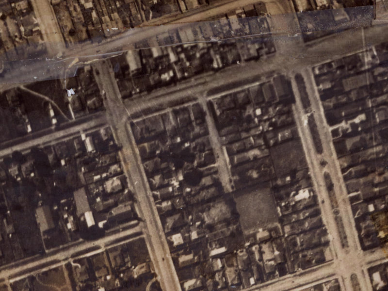 18 Mafeking Street from the air, 1925-1929