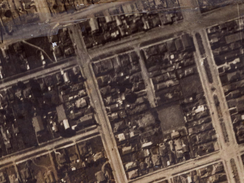 16 Mafeking Street from the air, 1925-1929