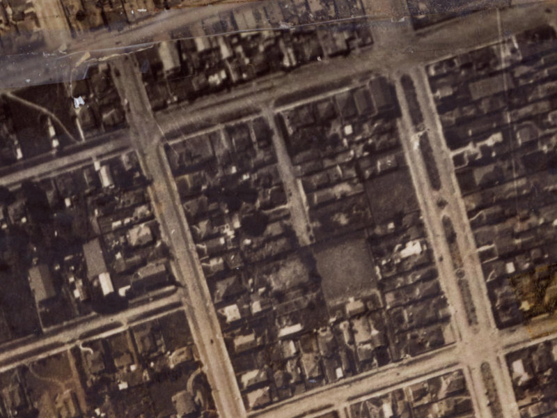 12 Mafeking Street from the air, 1925-1929