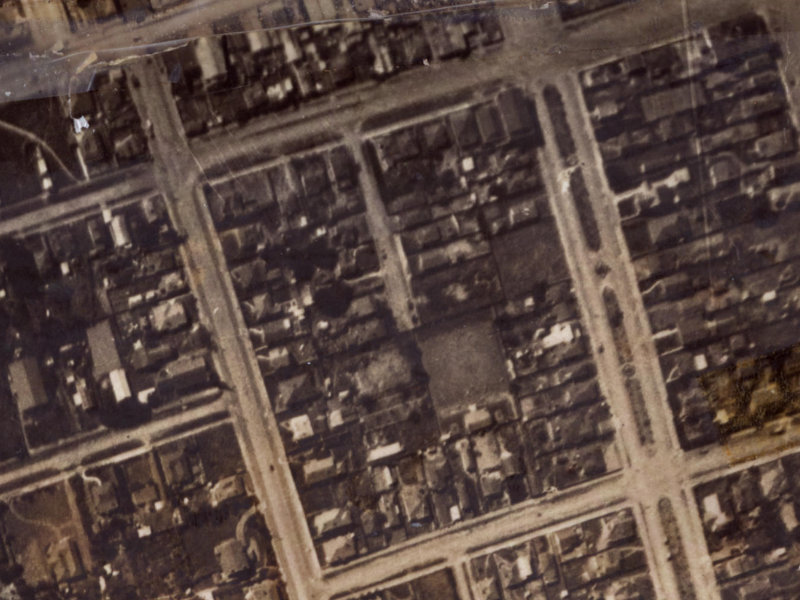 19 Mafeking Street from the air, 1925-1929