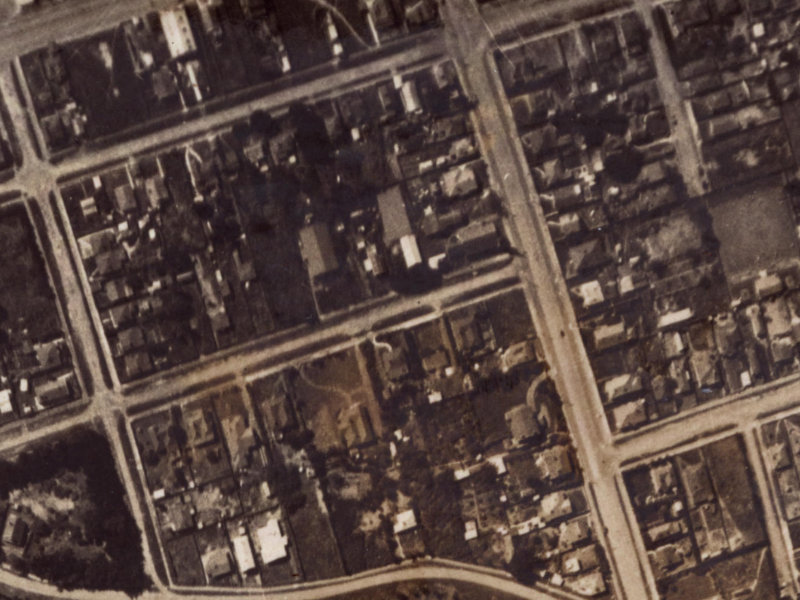 12 Collingwood Street from the air, 1925-1929
