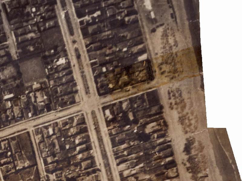 12 Hood Street from the air, 1925-1929