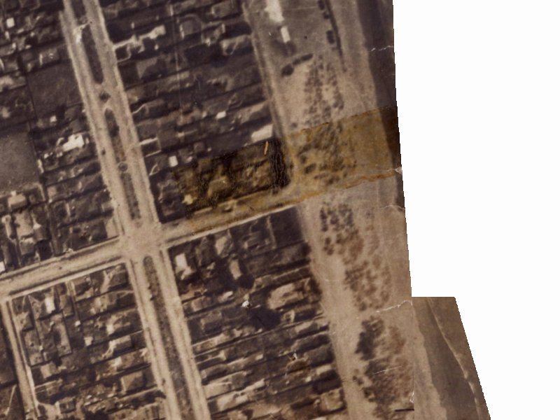 1 Hood Street from the air, 1925-1929