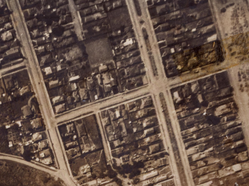 24 Hood Street from the air, 1925-1929