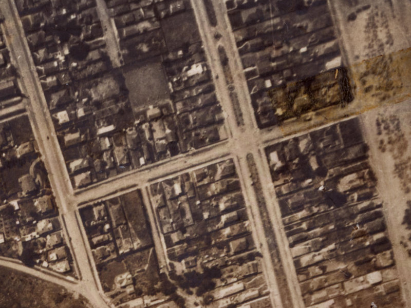 Hood Street from the air, 1925-1929