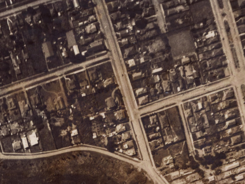 44A Union Street from the air, 1925-1929