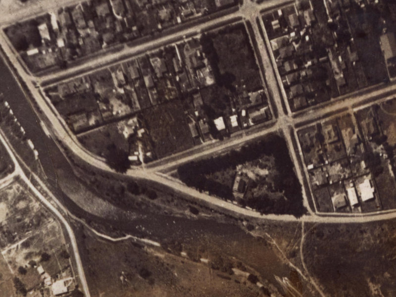 58 Collingwood Street from the air, 1925-1929