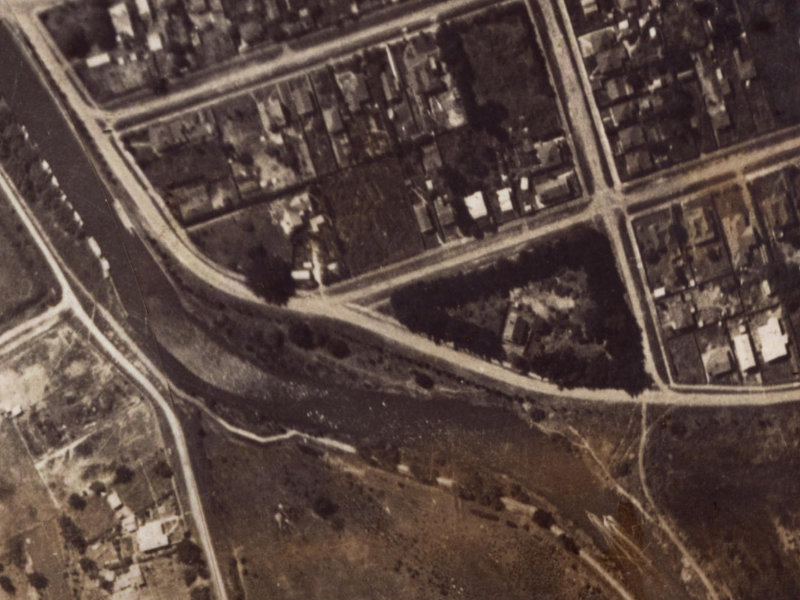 62A Collingwood Street from the air, 1925-1929