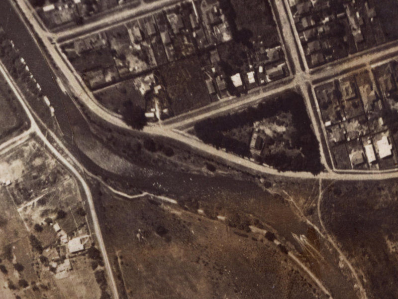 44 Owles Terrace from the air, 1925-1929
