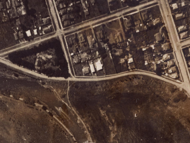 67 Owles Terrace from the air, 1925-1929