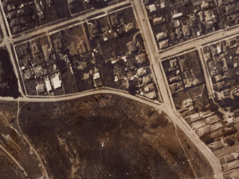 87 Owles Terrace from the air, 1925-1929
