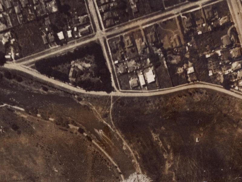 41 Hardy Street from the air, 1925-1929