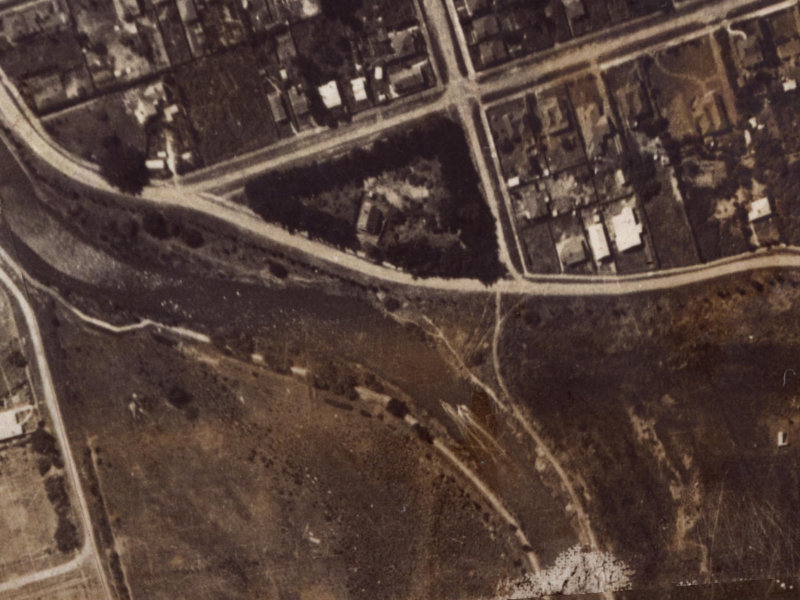 Wairoa Street from the air, 1925-1929